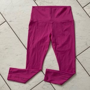 ZYIA Active Fuchsia Athletic High-Waisted Leggings, size 12